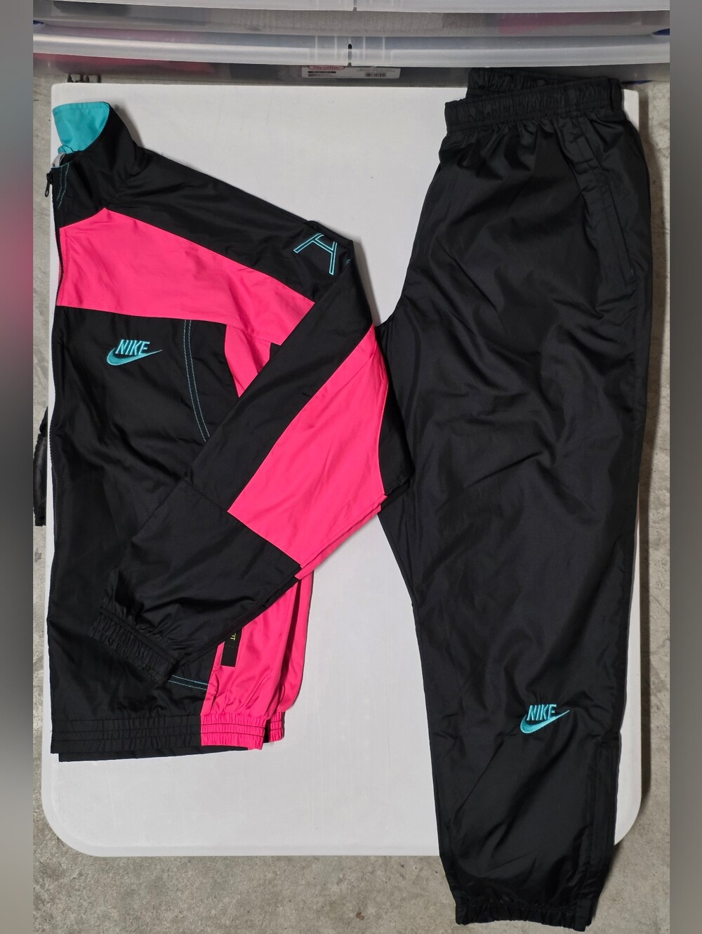 Nike x Atmos NRG Vintage Patchwork Tracksuit Sz M **Rare**